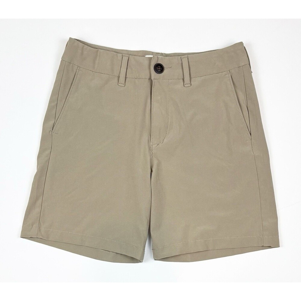 Abercrombie Kids Shorts Performance Chino Boys 11/12 Khaki Adjustable Waist